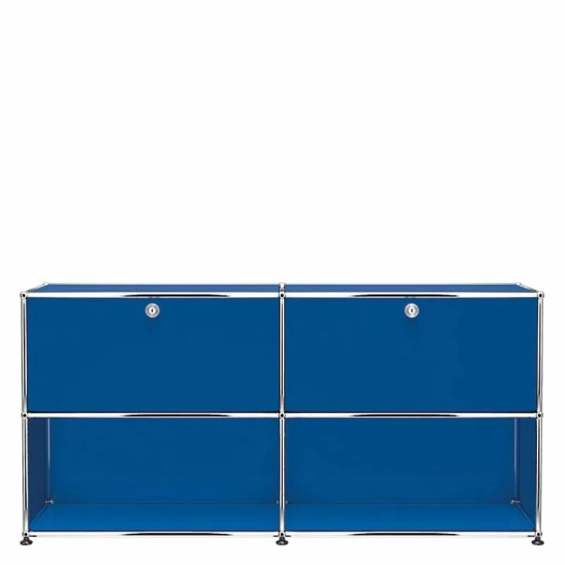 Discount Haller Sideboard 2x2 met 2 Klepdeuren Boven Dressoirs|Opbergkasten