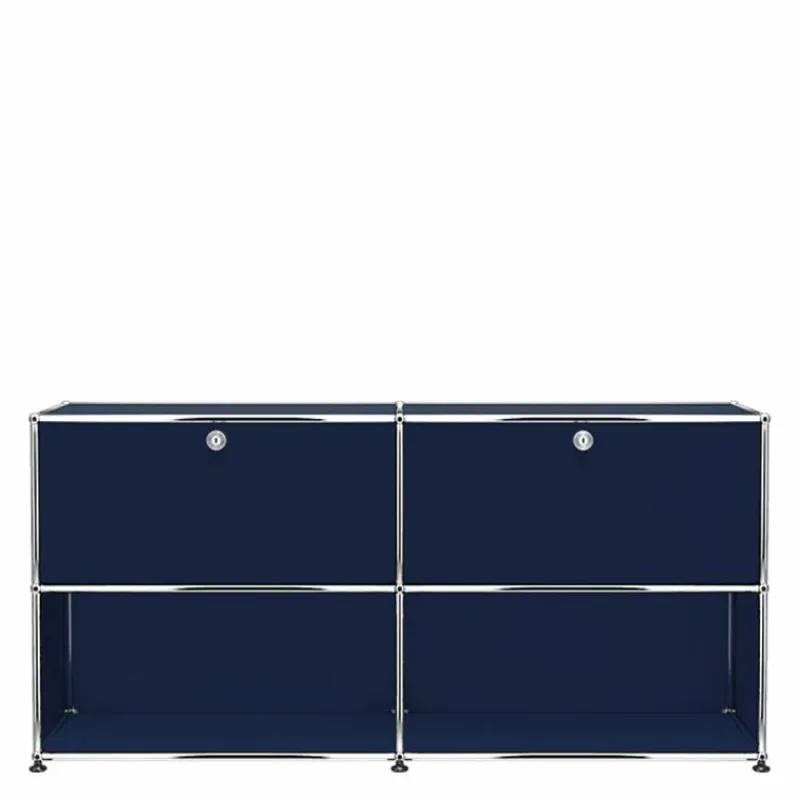 Discount Haller Sideboard 2x2 met 2 Klepdeuren Boven Dressoirs|Opbergkasten