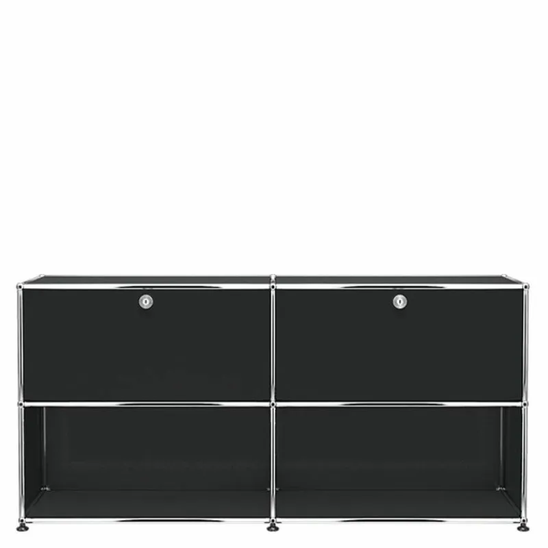 Discount Haller Sideboard 2x2 met 2 Klepdeuren Boven Dressoirs|Opbergkasten
