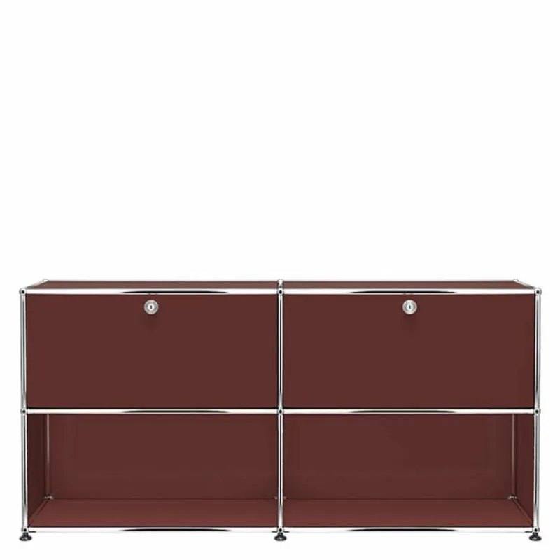 Discount Haller Sideboard 2x2 met 2 Klepdeuren Boven Dressoirs|Opbergkasten
