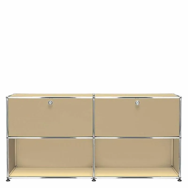 Discount Haller Sideboard 2x2 met 2 Klepdeuren Boven Dressoirs|Opbergkasten