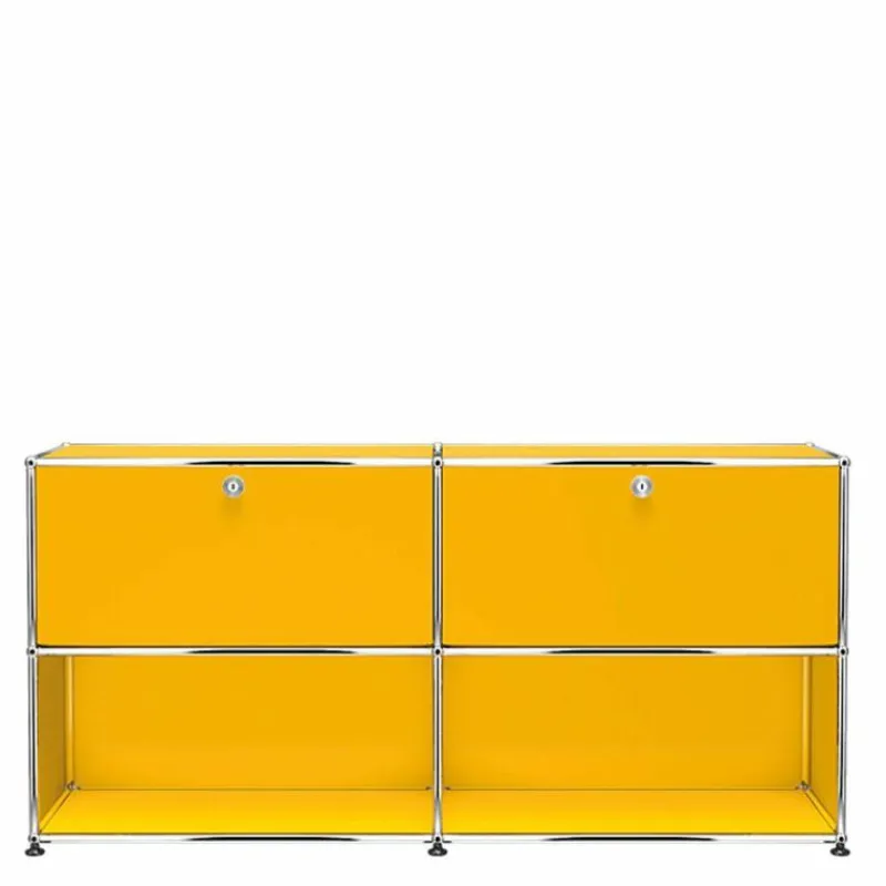 Discount Haller Sideboard 2x2 met 2 Klepdeuren Boven Dressoirs|Opbergkasten