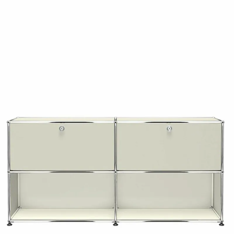 Discount Haller Sideboard 2x2 met 2 Klepdeuren Boven Dressoirs|Opbergkasten