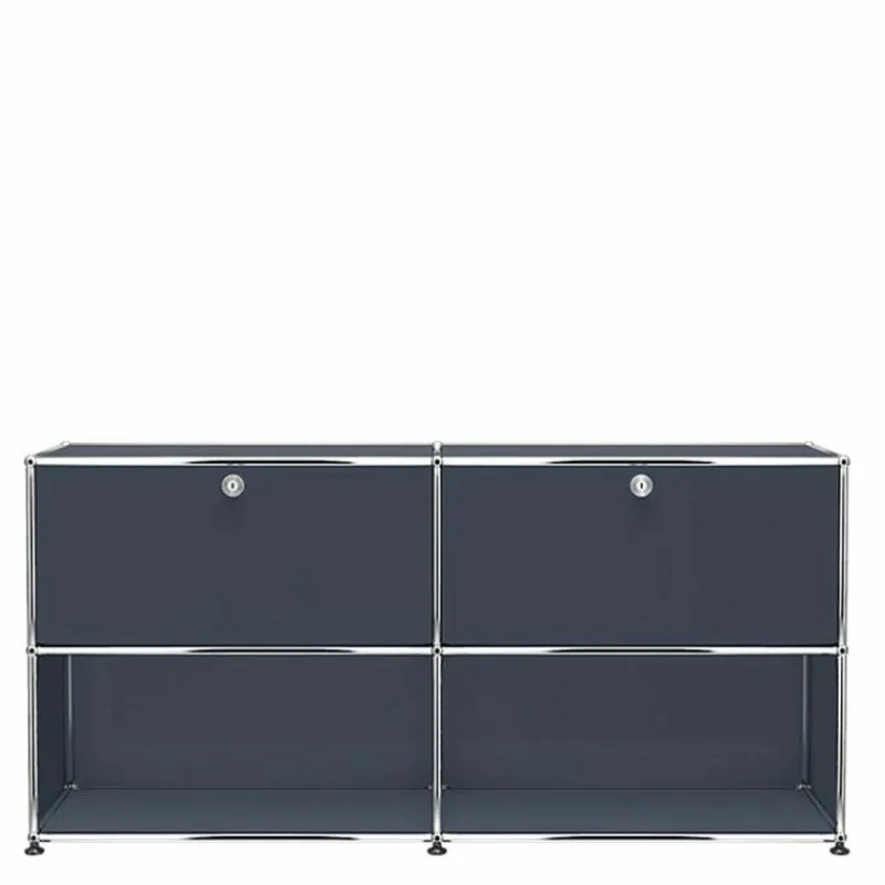 Discount Haller Sideboard 2x2 met 2 Klepdeuren Boven Dressoirs|Opbergkasten