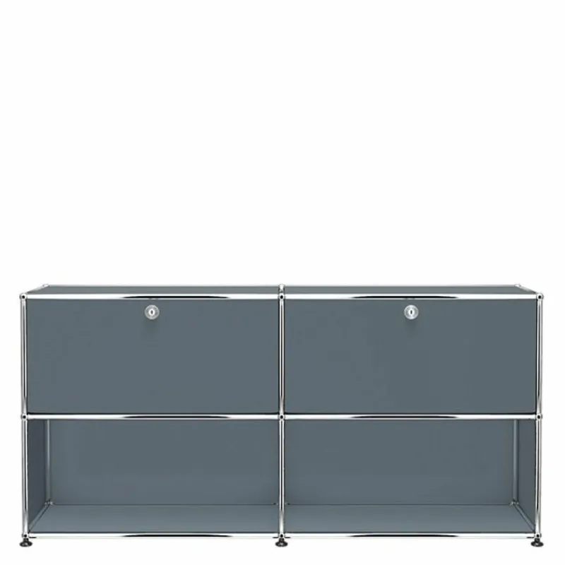 Discount Haller Sideboard 2x2 met 2 Klepdeuren Boven Dressoirs|Opbergkasten