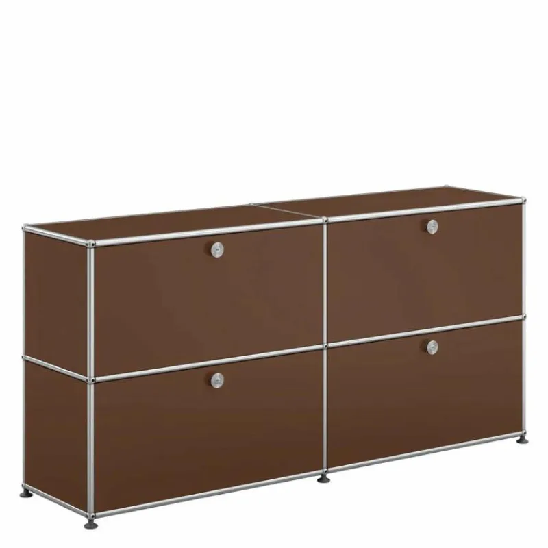 Discount Haller Sideboard 2x2 met 4 Klepdeuren Opbergkasten|Wandkasten
