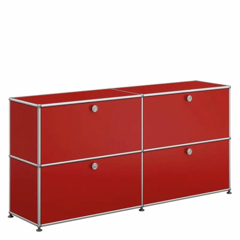 Discount Haller Sideboard 2x2 met 4 Klepdeuren Opbergkasten|Wandkasten