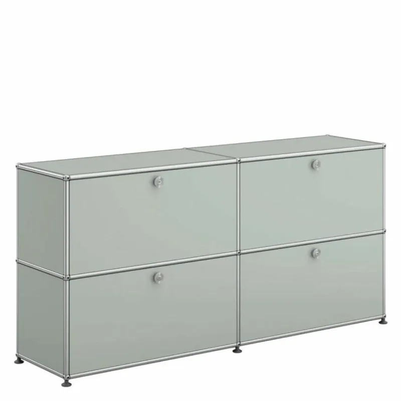 Discount Haller Sideboard 2x2 met 4 Klepdeuren Opbergkasten|Wandkasten