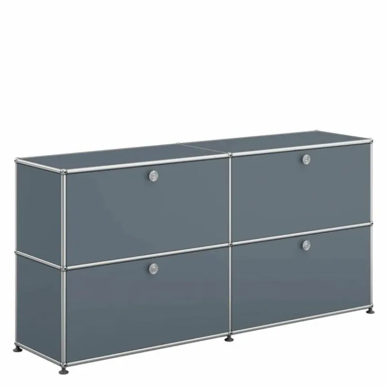 Discount Haller Sideboard 2x2 met 4 Klepdeuren Opbergkasten|Wandkasten