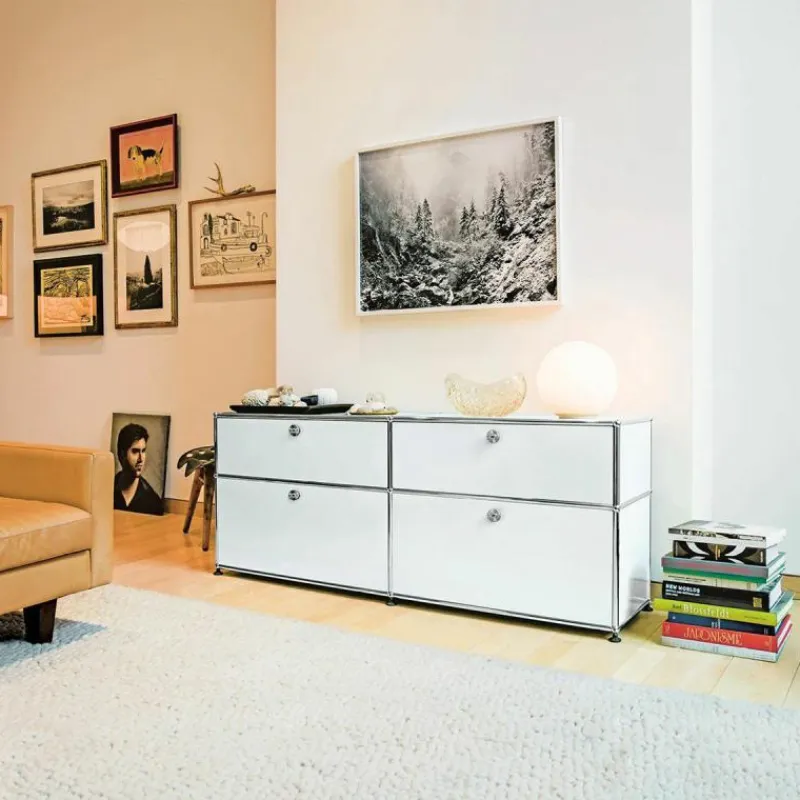 Hot Haller 2x2 Mid-Credenza (D) Kast Dressoirs|Opbergkasten