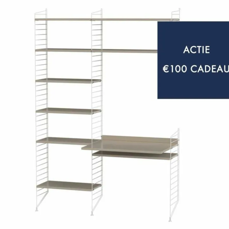 Kantoor Combinatie 7 Wandkasten|Wandtafels