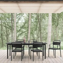 Clearance Linear Steel Armstoel Tuinstoelen