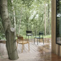 Clearance Linear Steel Armstoel Tuinstoelen