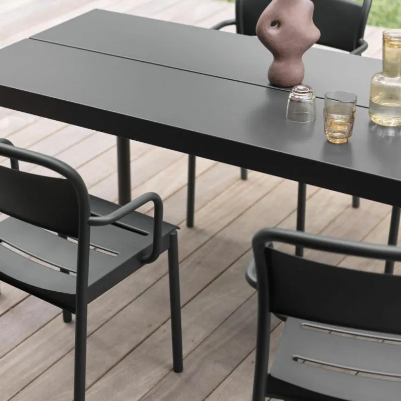 Clearance Linear Steel Armstoel Tuinstoelen