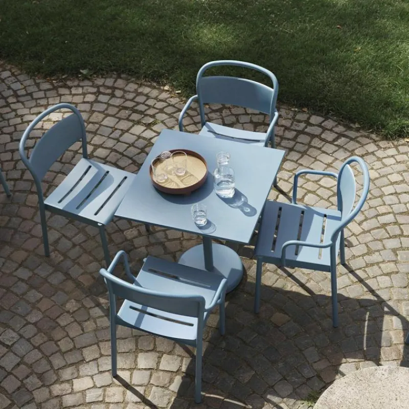 Clearance Linear Steel Armstoel Tuinstoelen