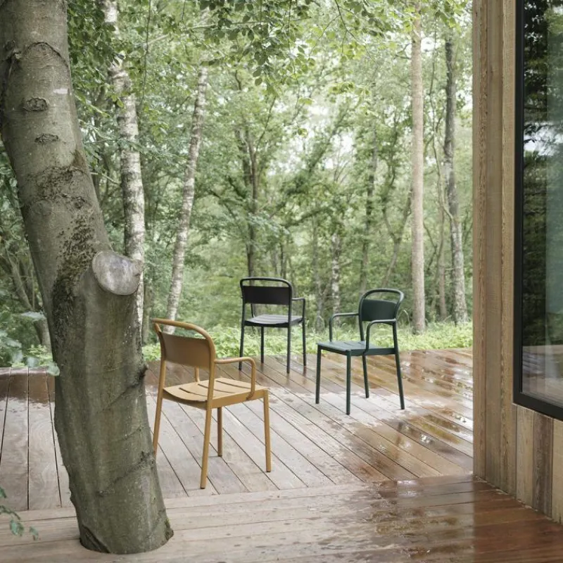 Clearance Linear Steel Armstoel Tuinstoelen