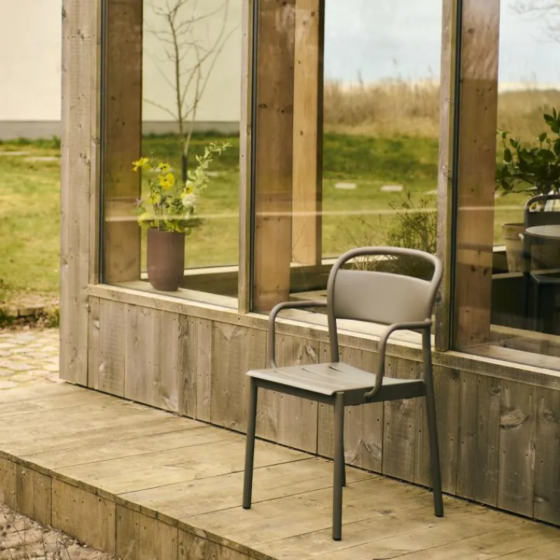 Clearance Linear Steel Armstoel Tuinstoelen