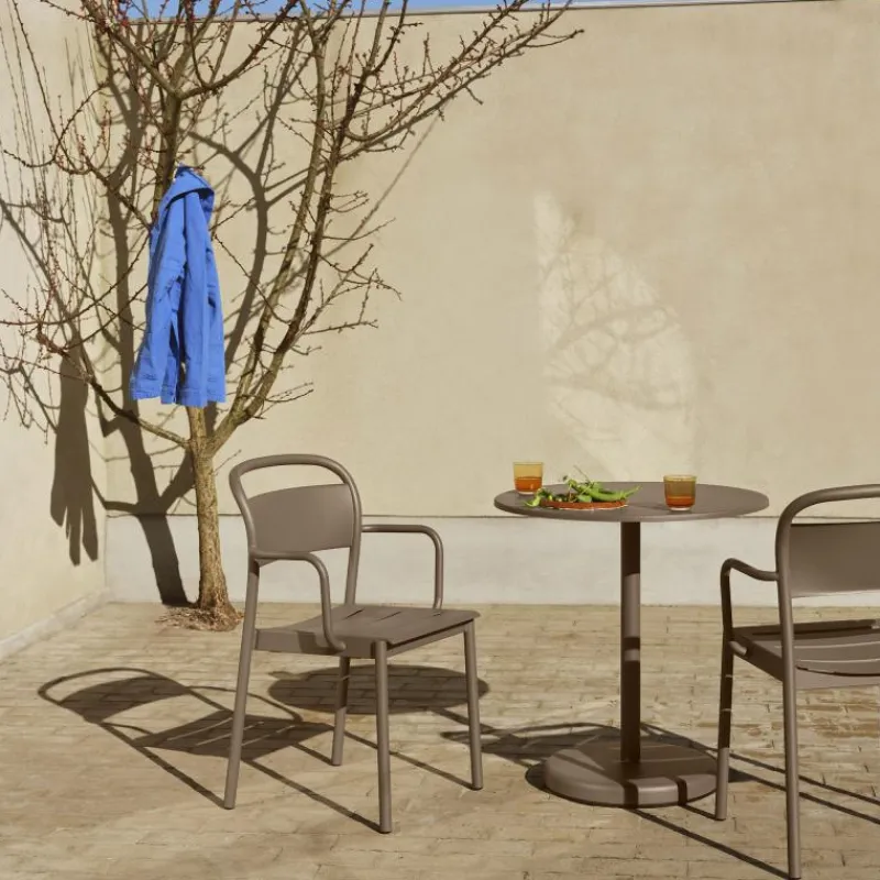 Clearance Linear Steel Armstoel Tuinstoelen