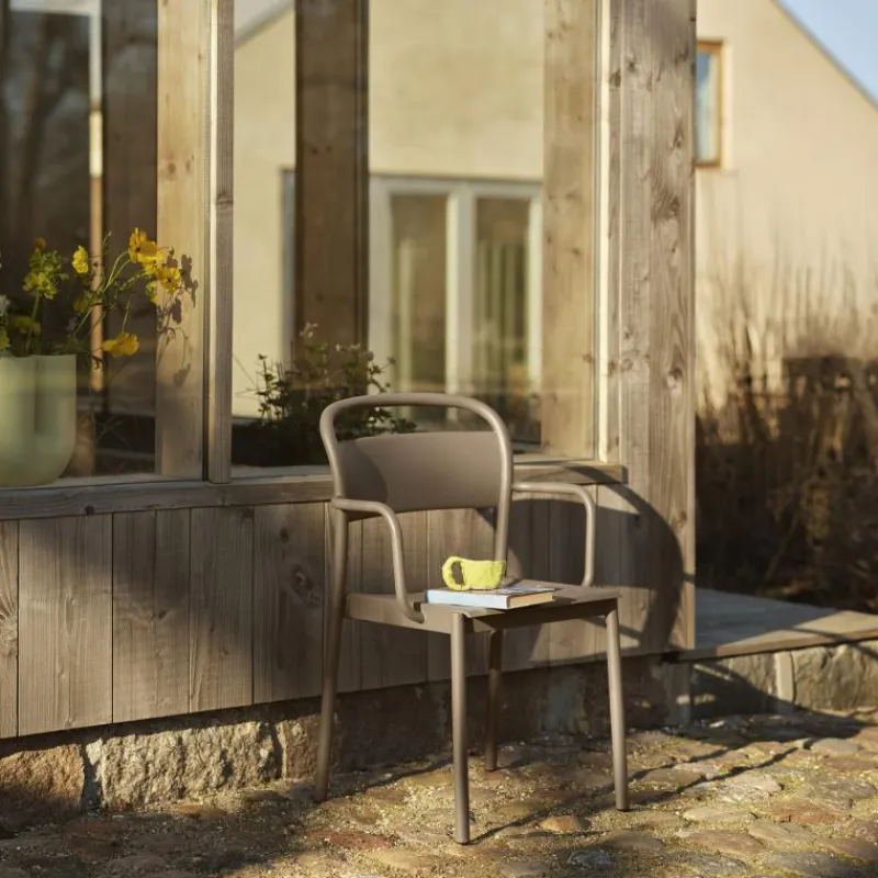 Clearance Linear Steel Armstoel Tuinstoelen