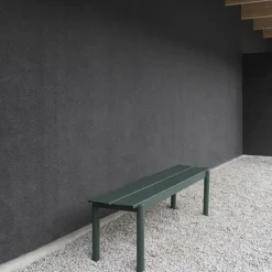 Outlet Linear Steel Bench Tuinbanken