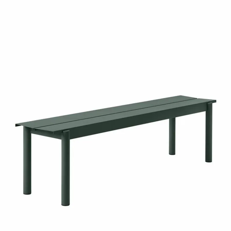 Outlet Linear Steel Bench Tuinbanken