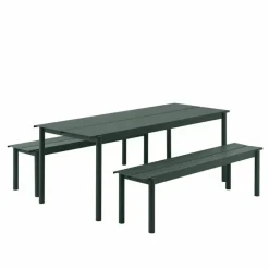 Outlet Linear Steel Bench Tuinbanken