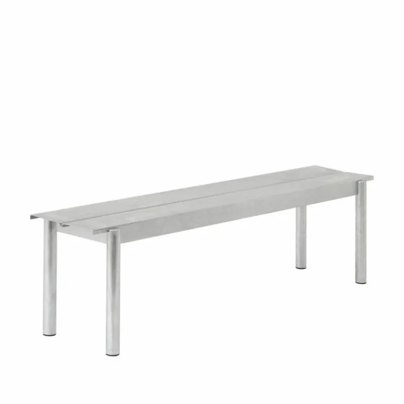 Outlet Linear Steel Bench Tuinbanken