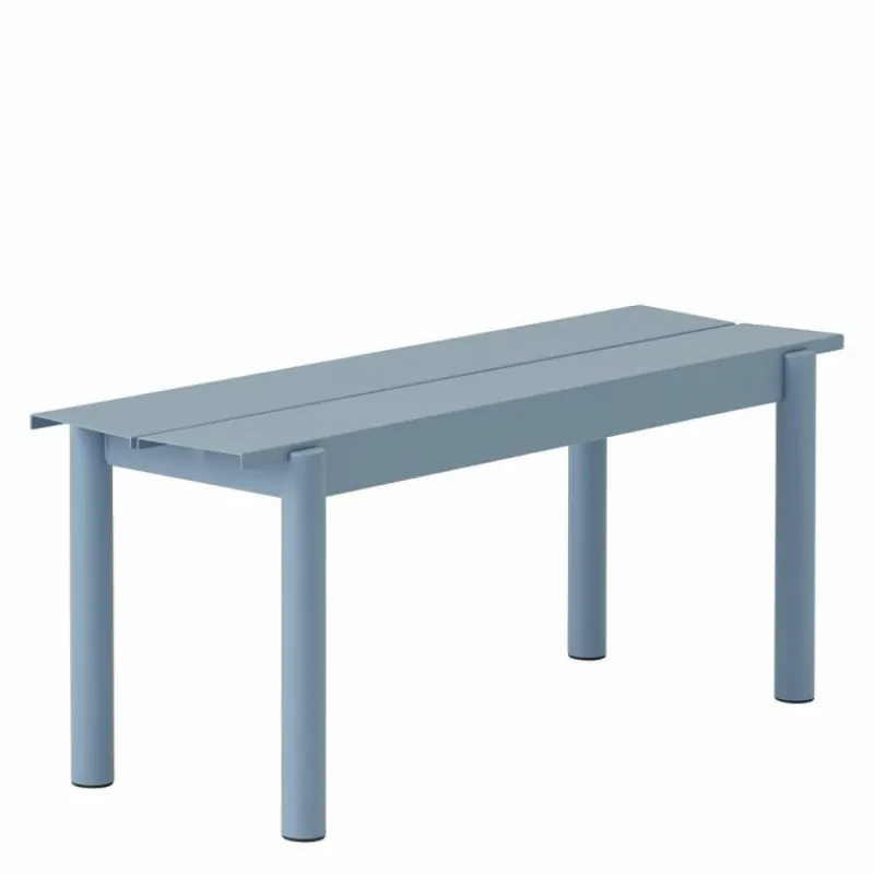 Outlet Linear Steel Bench Tuinbanken