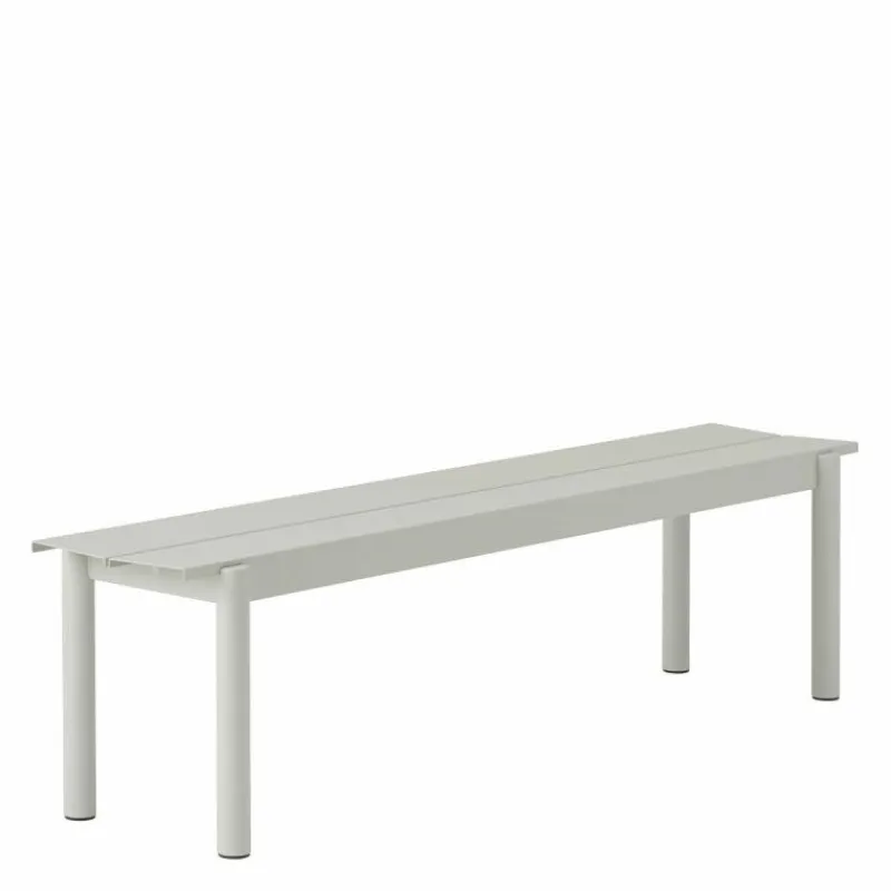 Outlet Linear Steel Bench Tuinbanken