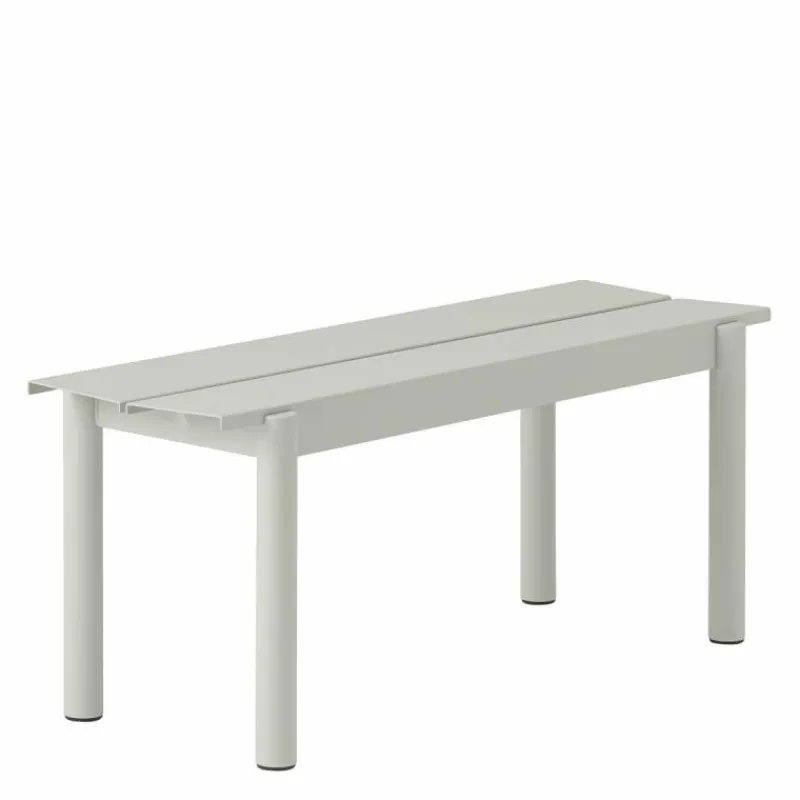 Outlet Linear Steel Bench Tuinbanken