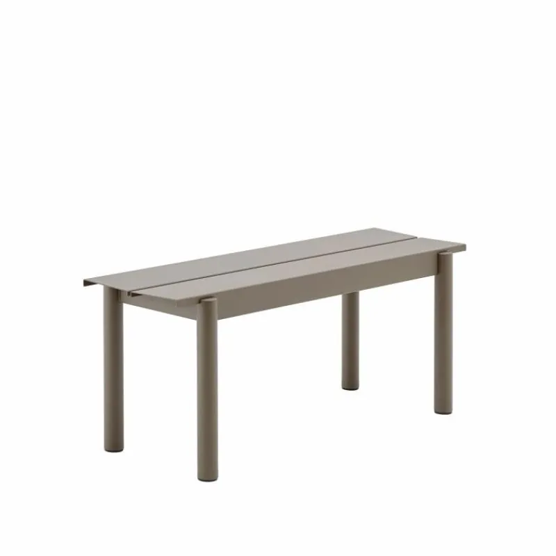 Outlet Linear Steel Bench Tuinbanken