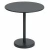 Linear Steel Café Tafel Tuintafels|Eettafels