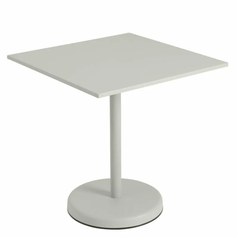 Linear Steel Café Tafel Tuintafels|Eettafels