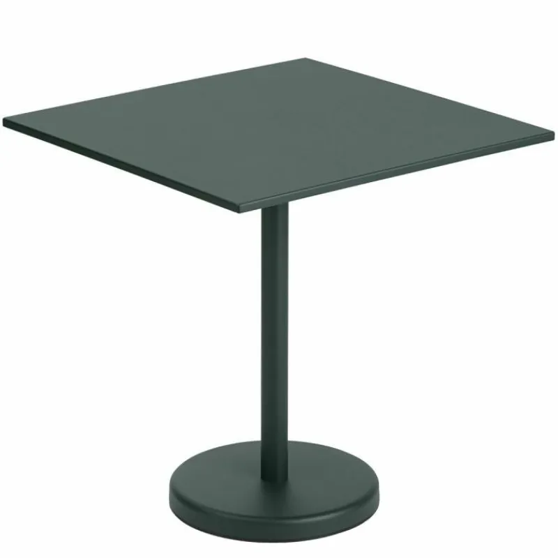 Linear Steel Café Tafel Tuintafels|Eettafels