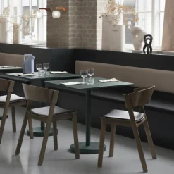 Linear Steel Café Tafel Tuintafels|Eettafels