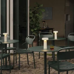 Linear Steel Café Tafel Tuintafels|Eettafels