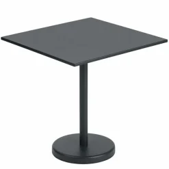 Linear Steel Café Tafel Tuintafels|Eettafels