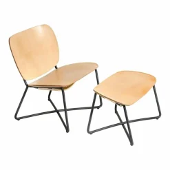 Discount Miller Loungechair + Ottoman Loungestoelen