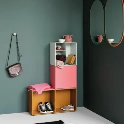Outlet Mini Wandmodule Met Deur Opbergkastjes|Wandkasten