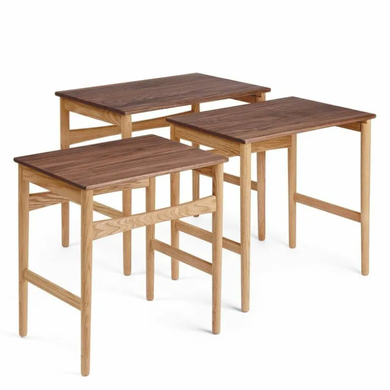 Discount Nesting Bijzettafels, set van 3 Bijzettafels