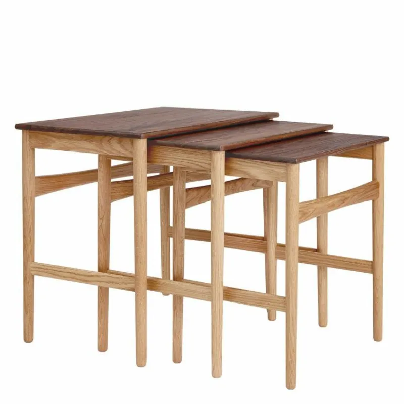 Discount Nesting Bijzettafels, set van 3 Bijzettafels