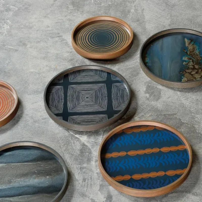 Clearance Organic Dienblad Rond Dienbladen