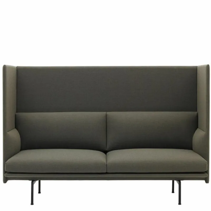 Hot Outline Highback Bank 2-Zits Banken
