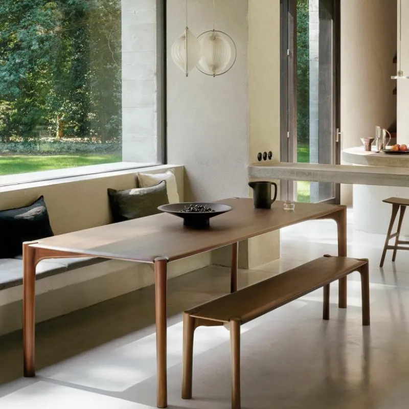 New PI Eetkamerbank Houten Banken|Eetkamerbanken