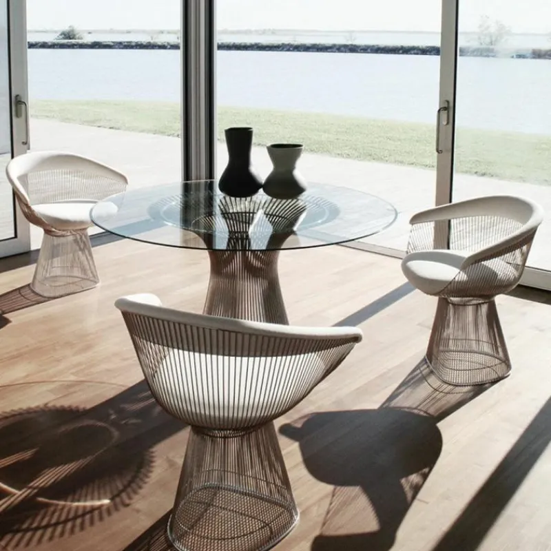 New Platner Armstoel Eetkamerstoelen