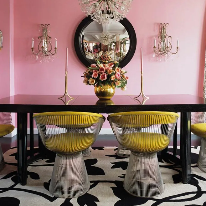 New Platner Armstoel Eetkamerstoelen
