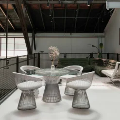 New Platner Armstoel Eetkamerstoelen