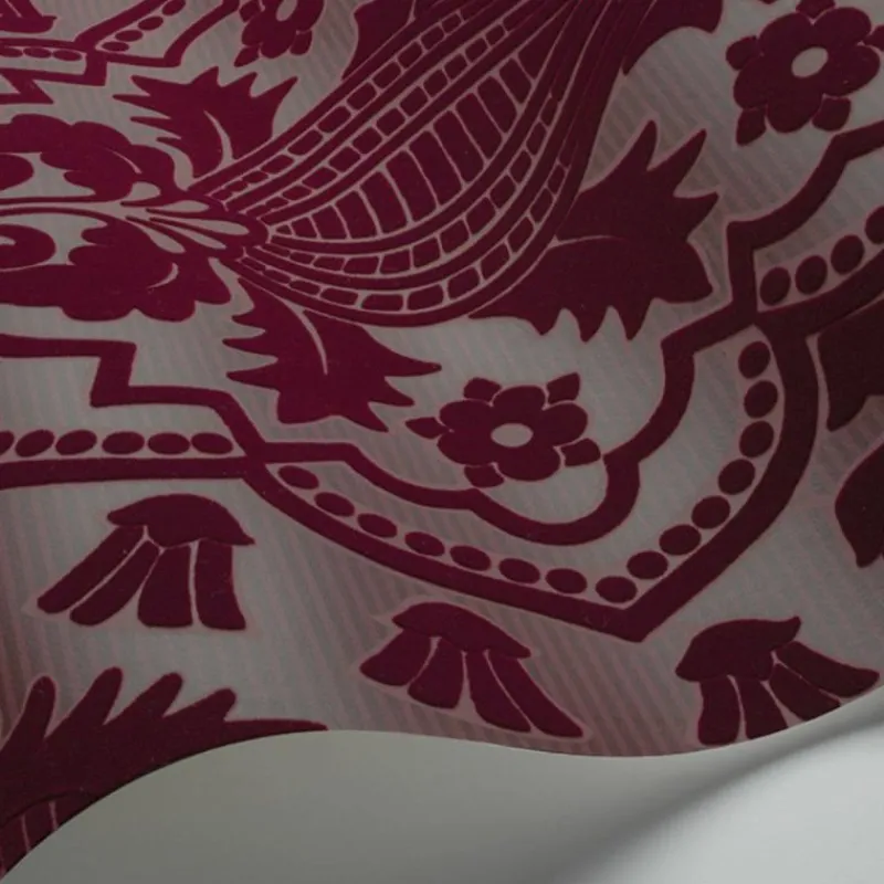 Clearance Pugin Palace Flock Behang Behang