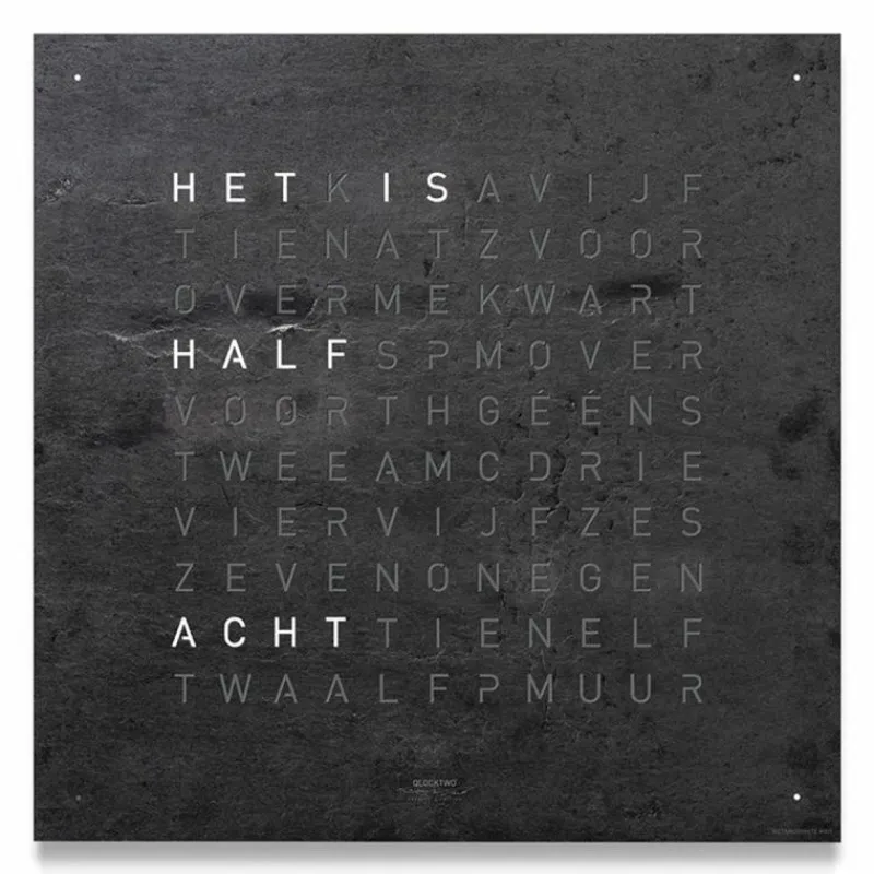 Best QLOCKTWO Earth 90 Creator's Edition Klok Klokken