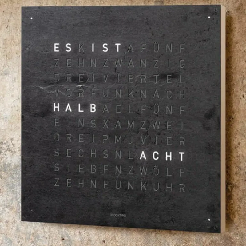 Discount QLOCKTWO Earth 45 Creator's Edition Klok Klokken